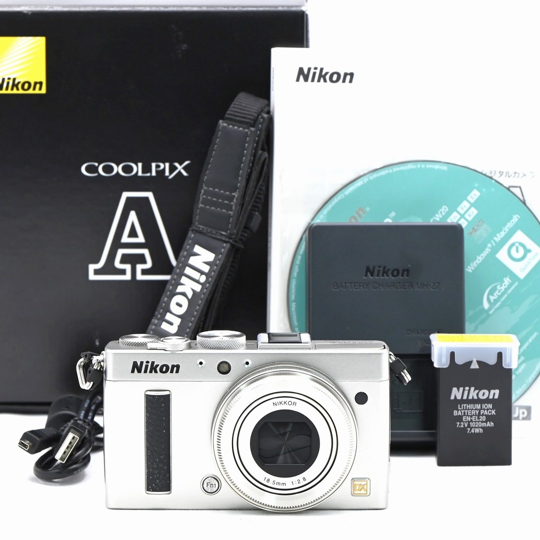 Nikon(ニコン)のNikon COOLPIX A シルバー スマホ/家電/カメラのカメラ(コンパクトデジタルカメラ)の商品写真