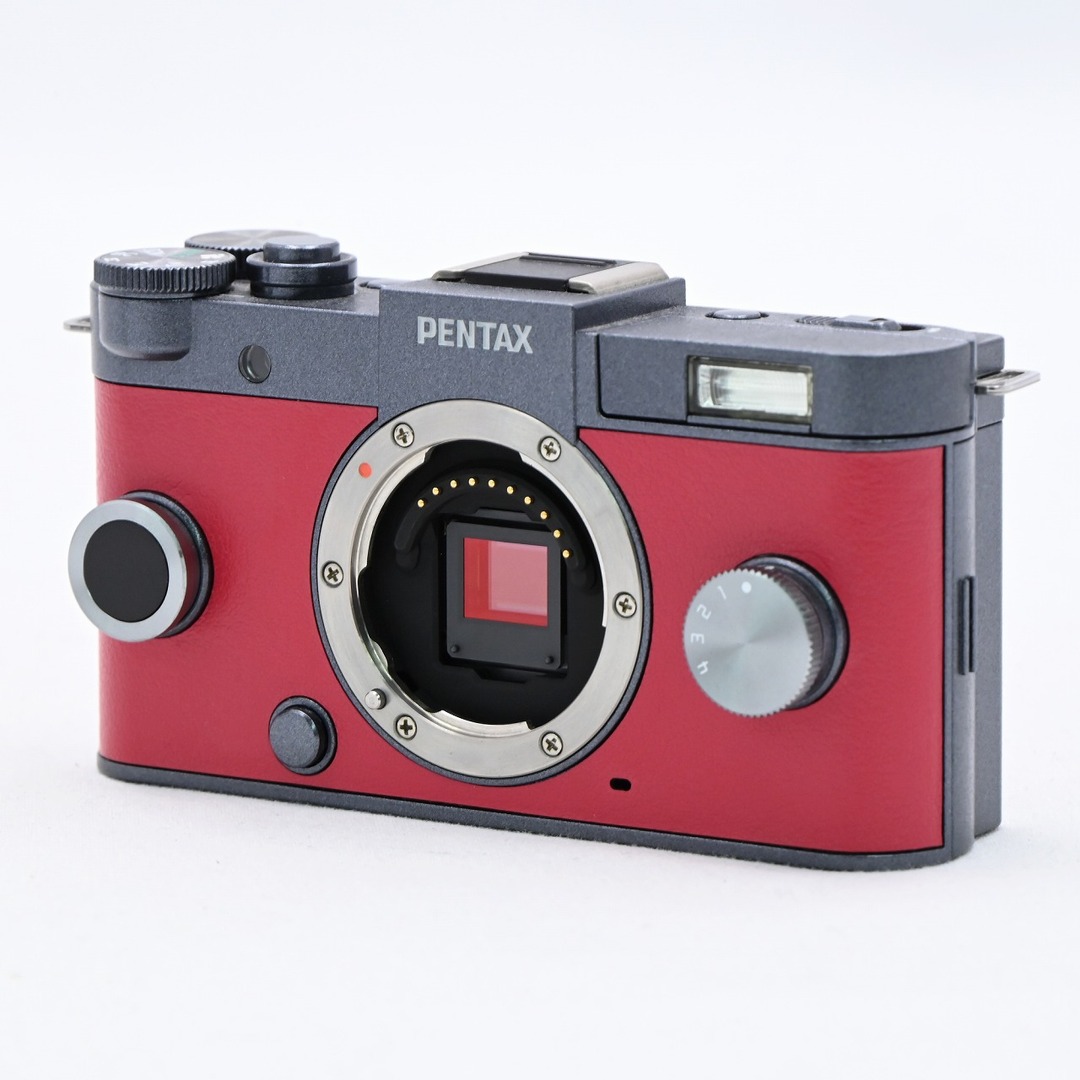 PENTAX Q-S1 ズームレンズキット ガンメタル×カーマインレッド スマホ/家電/カメラのカメラ(ミラーレス一眼)の商品写真