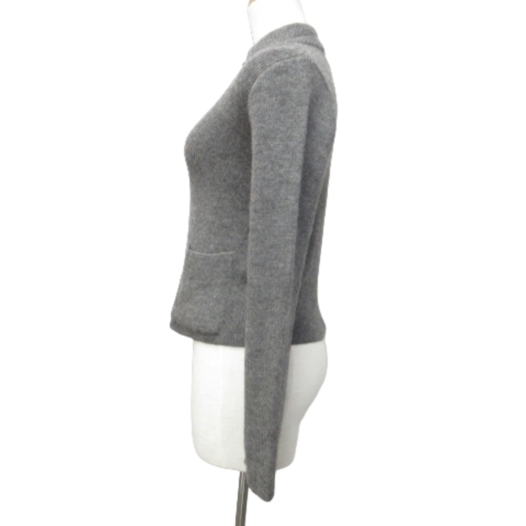 アニエスベー ニットジャケット アルパカ 羊毛混 ジップアップ 1 IBO4435cm身幅