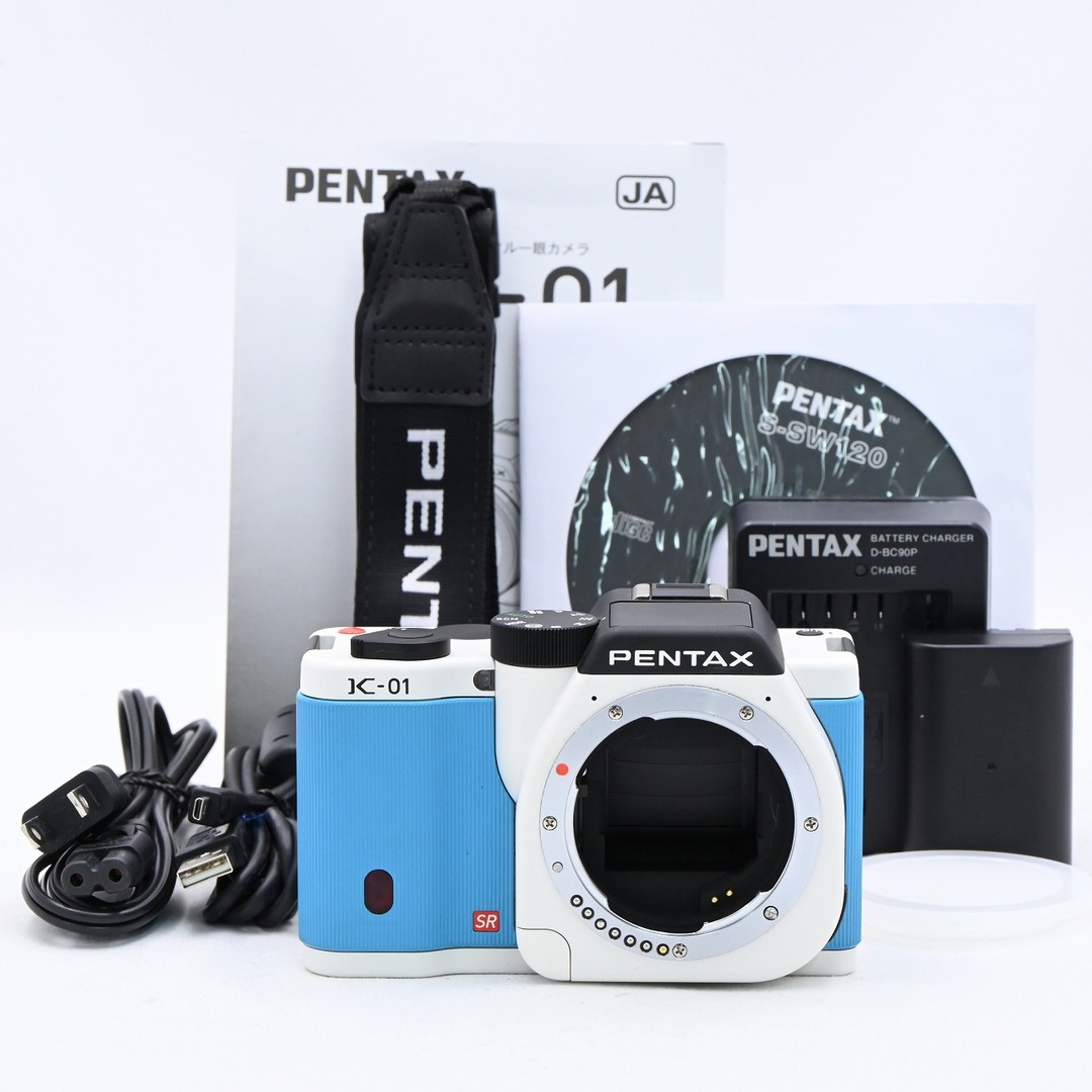 PENTAX - PENTAX K-01 ボディ ホワイト×ブルーの通販 by Flagship