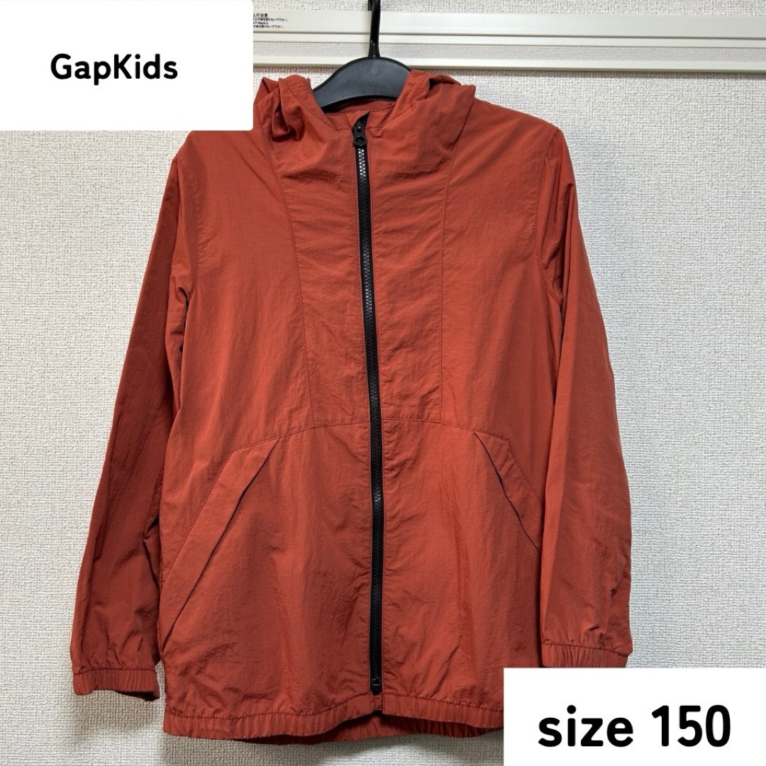 GAP Kids(ギャップキッズ)の【GapKids】マウンテンパーカー　オレンジ　キッズ服　冬　防寒 キッズ/ベビー/マタニティのキッズ服女の子用(90cm~)(ジャケット/上着)の商品写真