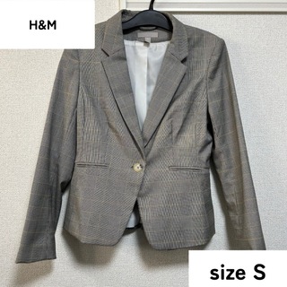 エイチアンドエム(H&M)の【H&M】テーラードジャケット　フォーマル　チェック　オフィスカジュアル(テーラードジャケット)
