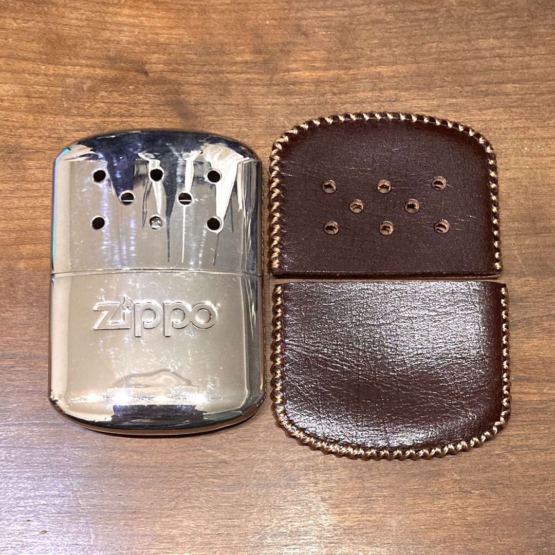 [本革] zippo ハンディウォーマー用 レザーカバー ダークブラウン スポーツ/アウトドアのアウトドア(ストーブ/コンロ)の商品写真