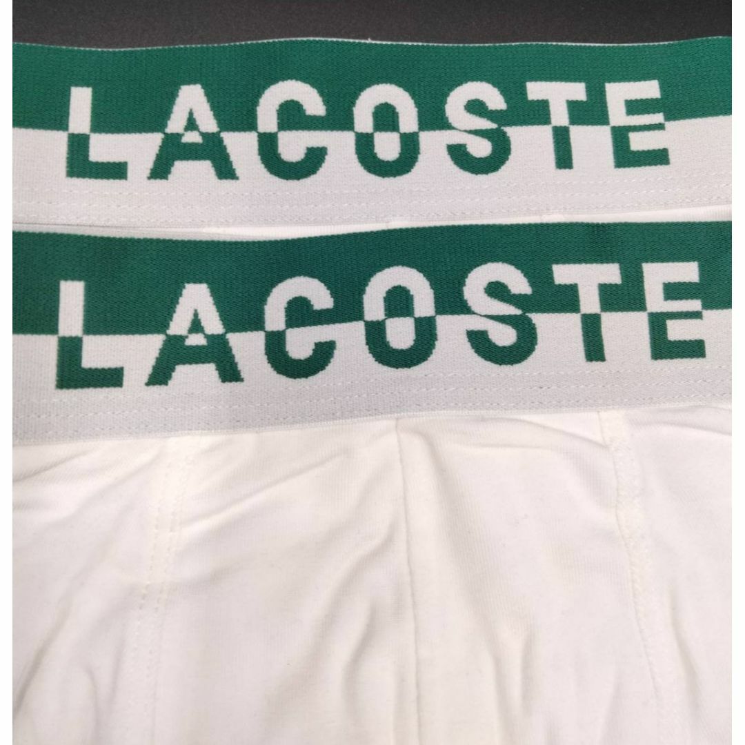 LACOSTE(ラコステ)のLACOSTE(ラコステ)  ボクサーパンツ White Mサイズ 2枚セット メンズのアンダーウェア(ボクサーパンツ)の商品写真