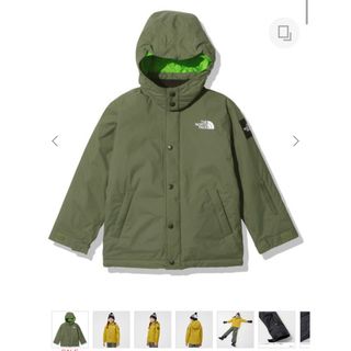 ザノースフェイス(THE NORTH FACE)の送料無料！ウィンターコーチジャケット　カーキ　140cm(ジャケット/上着)