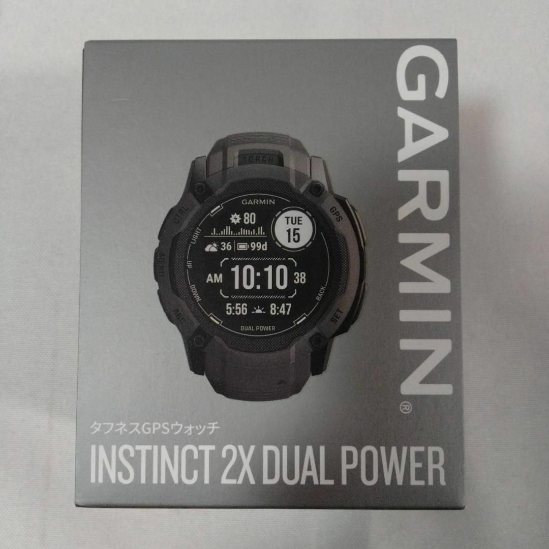 GARMIN(ガーミン)のInstinct 2X Dual Power GARMIN Graphite メンズの時計(腕時計(デジタル))の商品写真