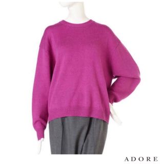 ◆幻◆ 秋冬美品 定価4万円 ADORE ベイビーアルパカアシメトリーヘムニット