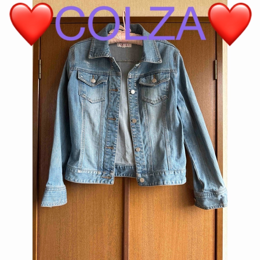 COLZA(コルザ)の❤️COLZA❤️コルザ❤️キラキラシルバー❤️デニムジャケット❤️ レディースのジャケット/アウター(Gジャン/デニムジャケット)の商品写真
