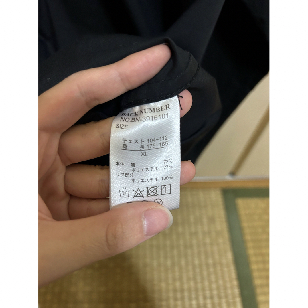BACK NUMBER(バックナンバー)のライトオン バックナンバー ブラック ブルゾン メンズのジャケット/アウター(ブルゾン)の商品写真