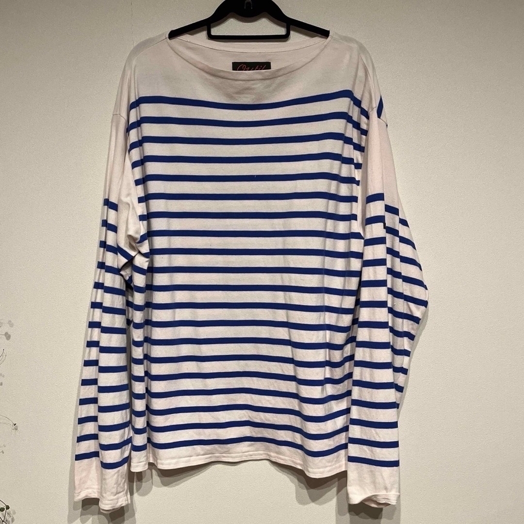 希少♡outil tricot vivy  バスクシャツ サイズ3  桃色 レディースのトップス(Tシャツ(長袖/七分))の商品写真