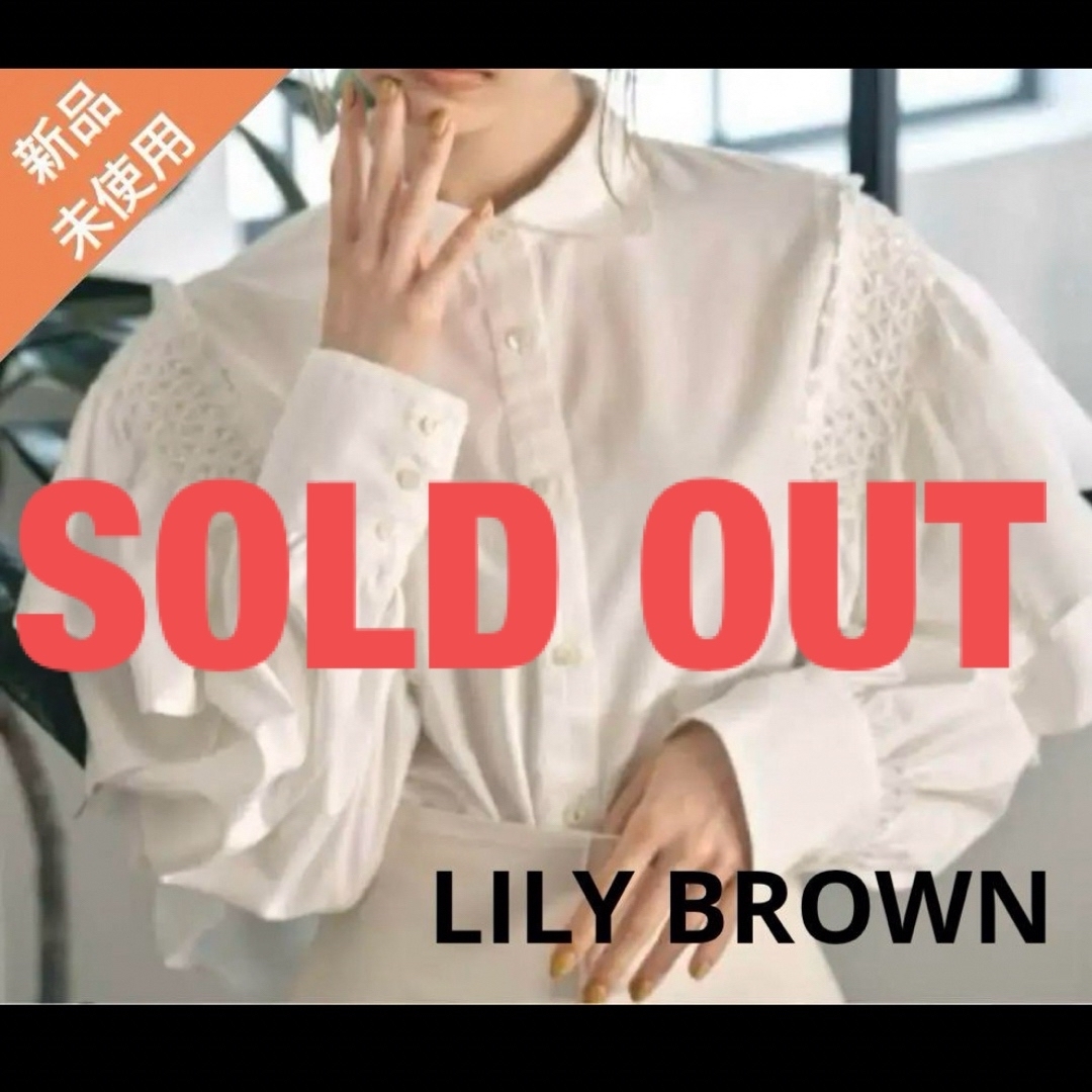 Lily Brown(リリーブラウン)のLILY BROWN【スモッキングスリーブドレスシャツ】 レディースのトップス(シャツ/ブラウス(長袖/七分))の商品写真