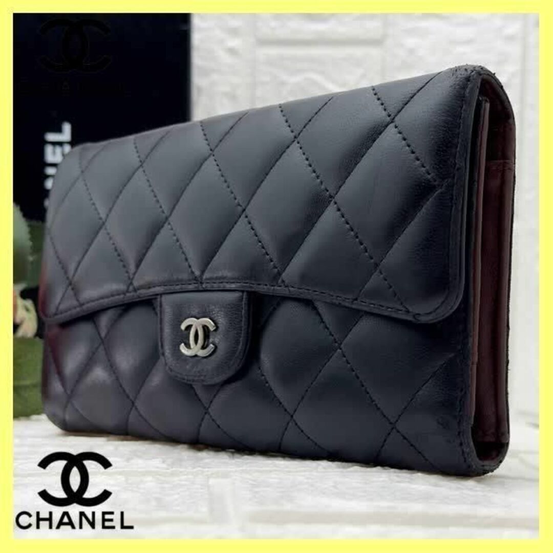 CHANEL 鑑定済 マトラッセ 財布