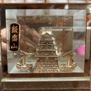 飯盛山　オブジェ　置物　白虎隊　会津　福島　お土産　おみやげ　フィギュア　銀(彫刻/オブジェ)