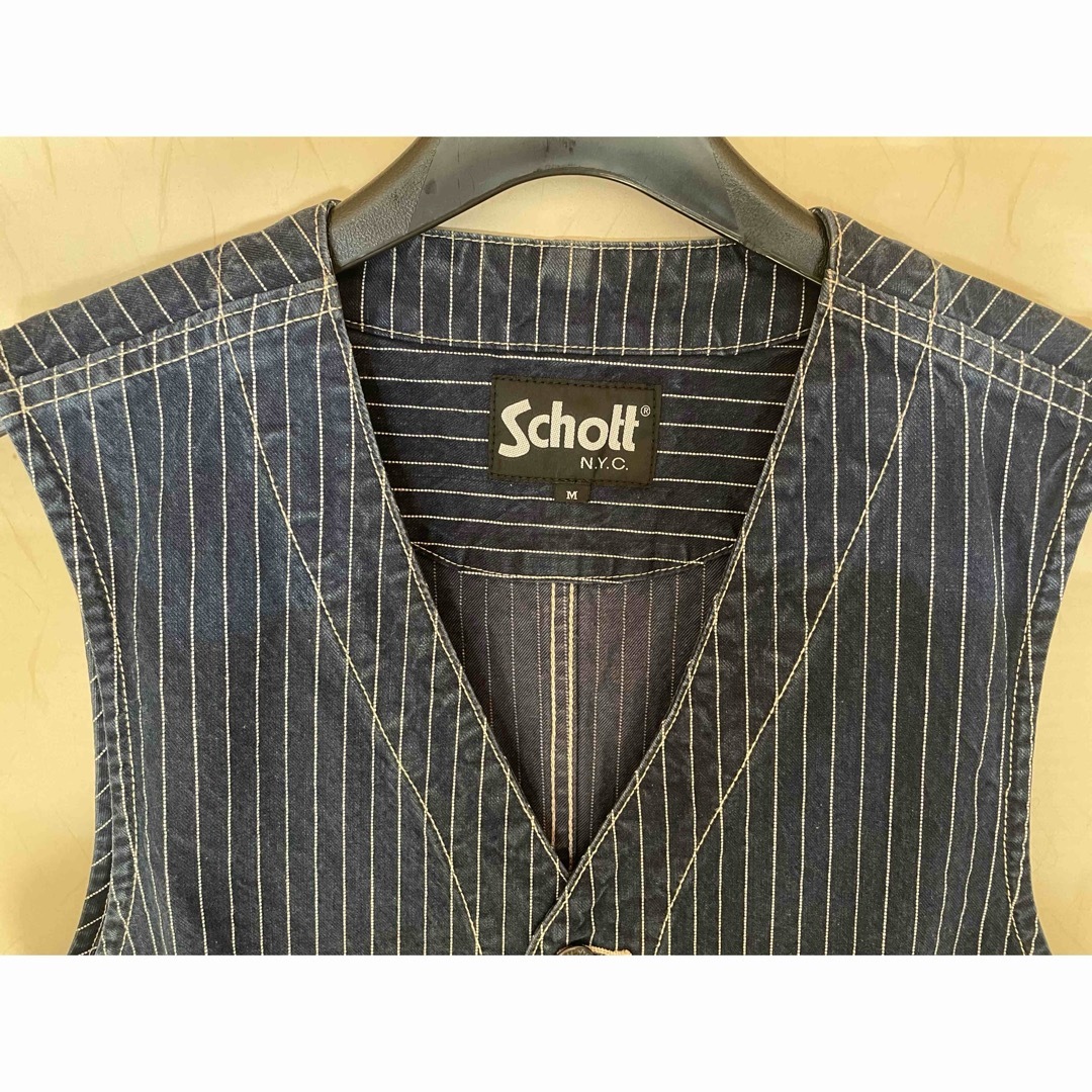 schott(ショット)のSchott  オールドヒッコリー ベスト ウォバッシュ メンズのトップス(ベスト)の商品写真