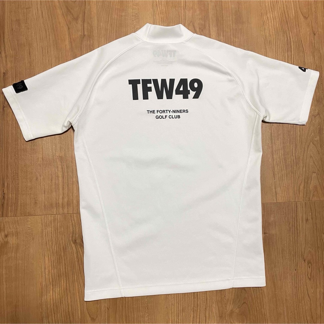 Tシャツ/カットソー(半袖/袖なし)tfw49 モックネック　半袖　Tシャツ　3 ホワイト　junhashimoto