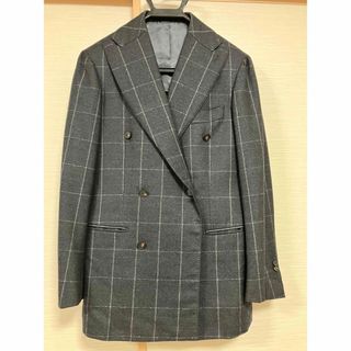 スーツカンパニー(THE SUIT COMPANY)の【スーツカンパニー】ダークグレー　ダブルブレストスーツ(セットアップ)