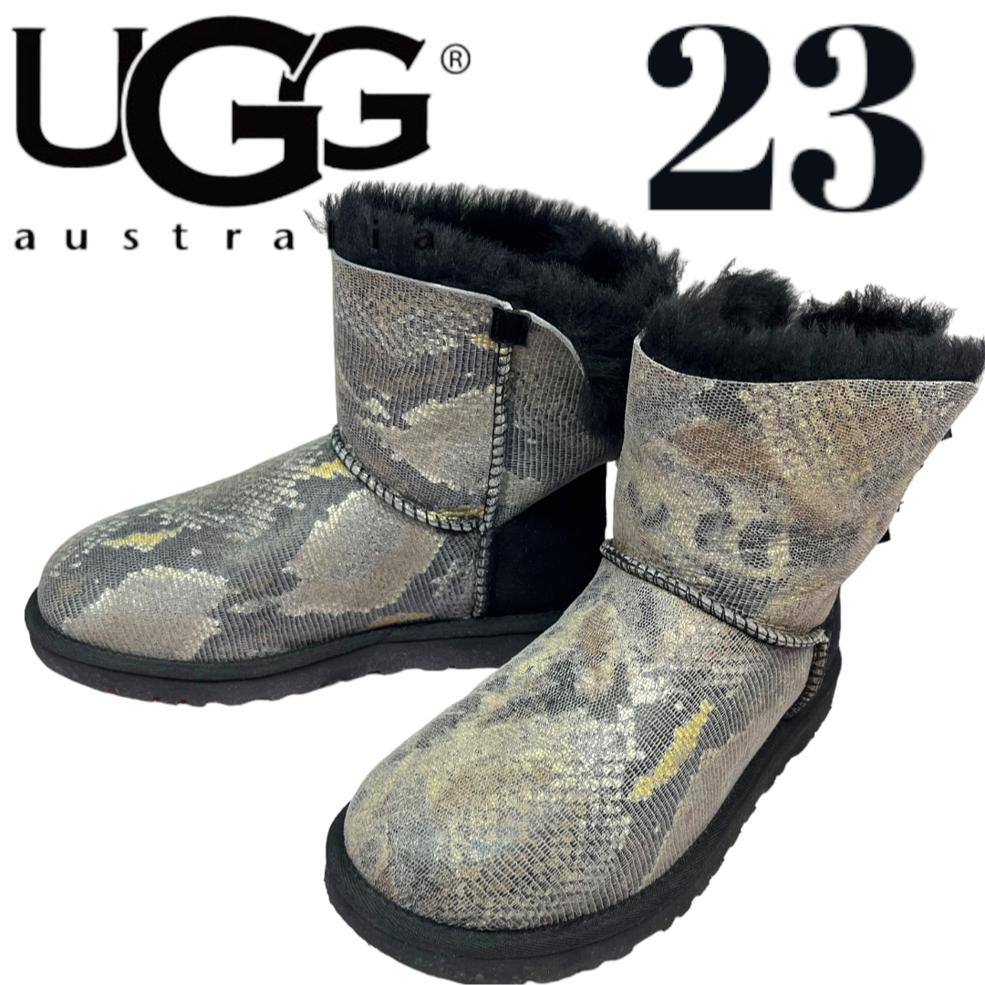 UGG  australia  アグ ファスナー付き ムートン ブーツ 24cm