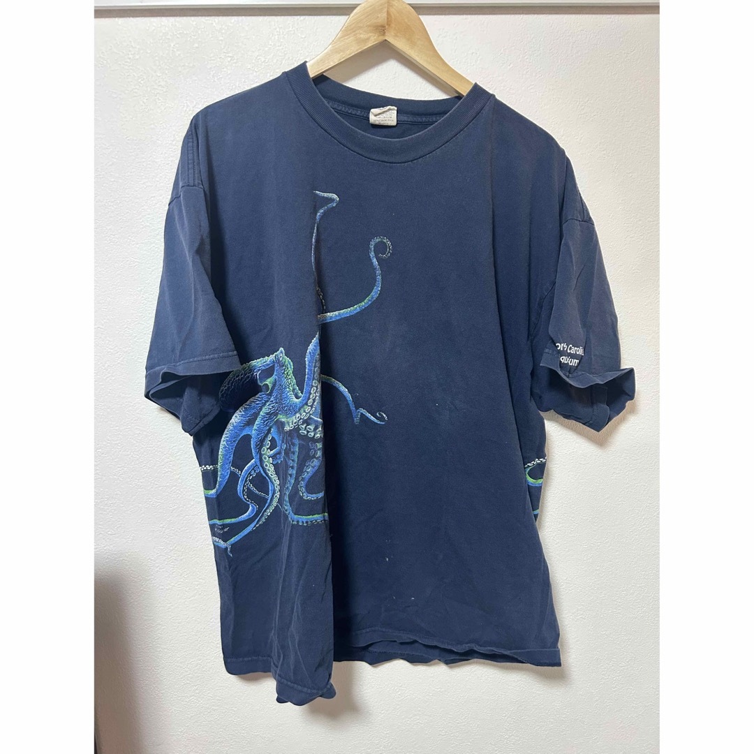 90s タコtシャツ マルチ 脇プリント メンズのトップス(Tシャツ/カットソー(半袖/袖なし))の商品写真