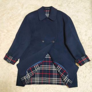 バーバリー(BURBERRY)の極美品Lサイズ BURBERRY カシミヤ チェスターコート ダブルフェイス(チェスターコート)