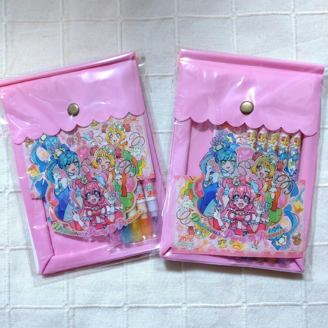 SUNSTAR(サンスター)のデリシャスパーティー♡プリキュアステーショナリーセット 2個セット 新品 エンタメ/ホビーのおもちゃ/ぬいぐるみ(キャラクターグッズ)の商品写真