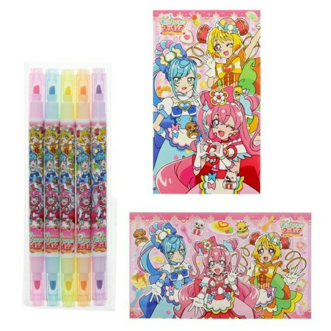 SUNSTAR(サンスター)のデリシャスパーティー♡プリキュアステーショナリーセット 2個セット 新品 エンタメ/ホビーのおもちゃ/ぬいぐるみ(キャラクターグッズ)の商品写真