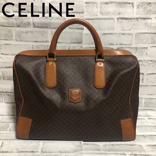 CELINE セリーヌ⭐️ボストンバッグ マカダム柄 レザー PVC