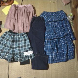 ベルメゾン(ベルメゾン)の値下げ、女の子服、入学式に、まとめ売り5点セツト150(パンツ/スパッツ)