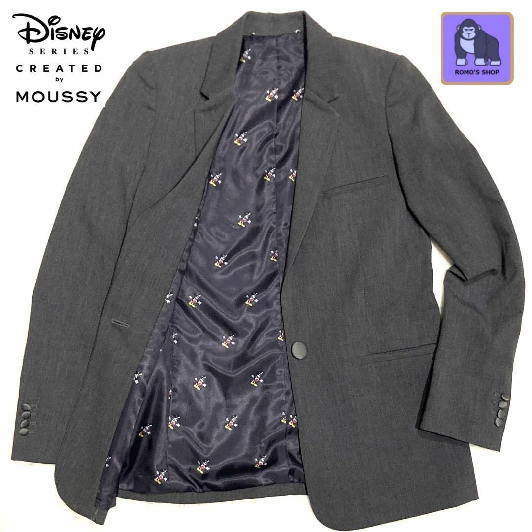 moussy(マウジー)の【moussy × Disney コラボアイテム】ロングテーラードジャケット S レディースのジャケット/アウター(テーラードジャケット)の商品写真