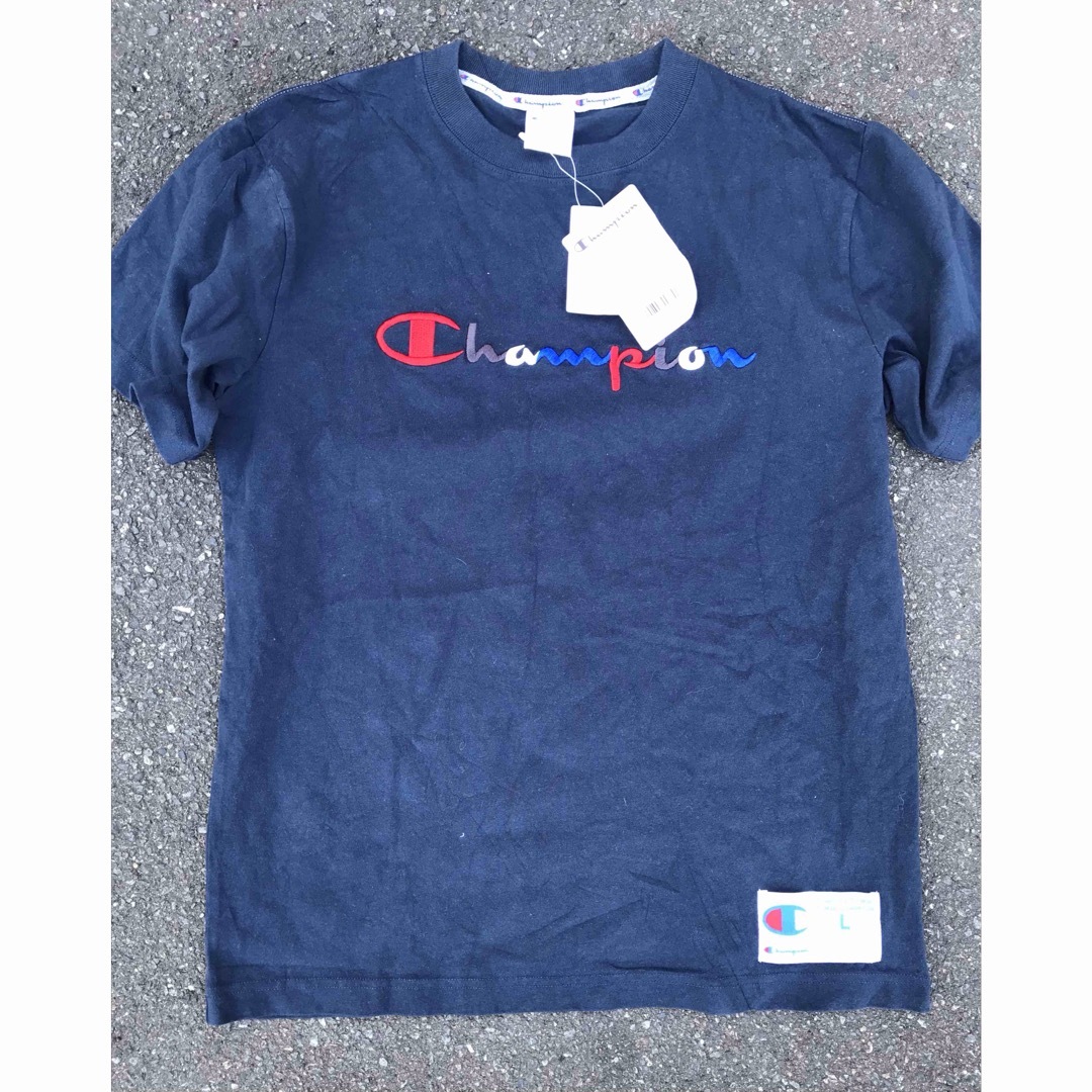 Champion - 値下げ Champion チャンピオン刺繍ロゴTee Mens Lの通販 by