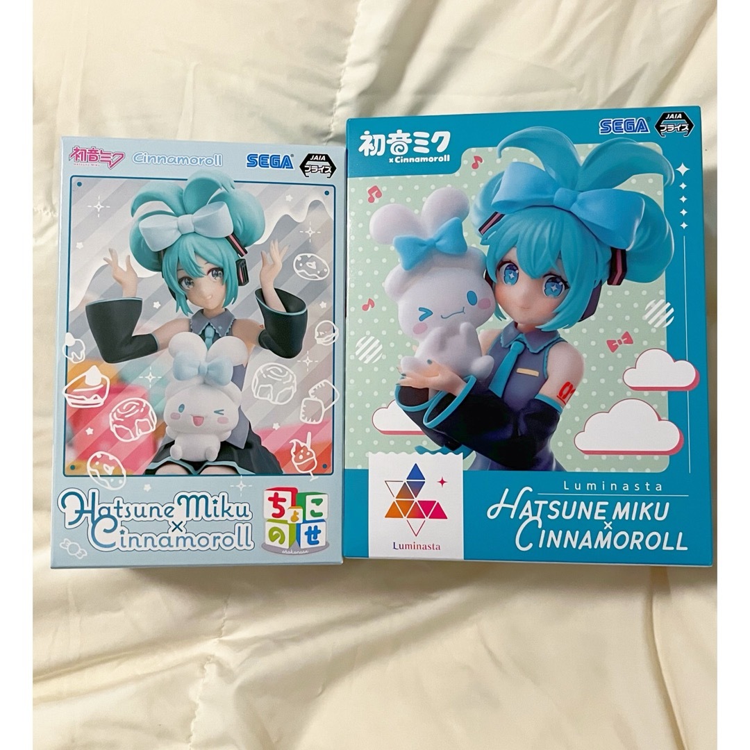 初音ミク　シナモロール　フィギュア　ルミナスタ　luminasta ちょこのせ | フリマアプリ ラクマ