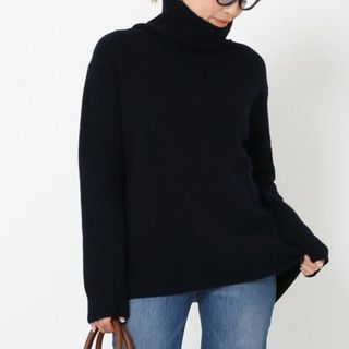 ドゥーズィエムクラス ネイビー ニット/セーター(レディース)の通販