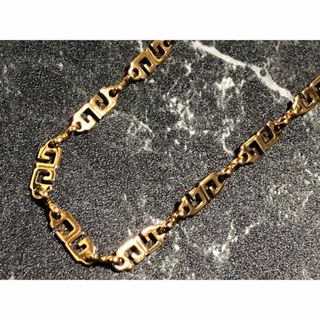 希少 ジバンシー チェーン ロング ネックレス アクセサリー シルバー金具 ロゴ