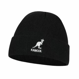 カンゴール(KANGOL)のKANGOL ニット帽　ビーニー　黒(ニット帽/ビーニー)