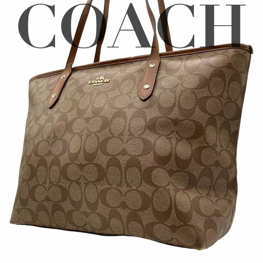 売れ筋がひ！ COACH コーチ トートバッグ コーチ PVC 大容量 Amazon