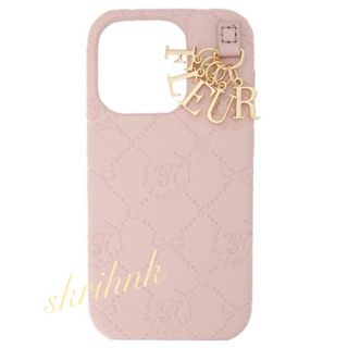 メゾンドフルール(Maison de FLEUR)の♡メゾンドフルール♡モノグラムiPhone14Proケース♡ピンク♡新品未使用♡(iPhoneケース)