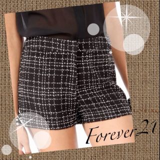 フォーエバートゥエンティーワン(FOREVER 21)の新品 Forever21 ツイードSP(ショートパンツ)