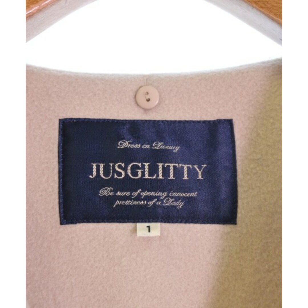 JUSGLITTY(ジャスグリッティー)のJUSGLITTY ジャスグリッティ コート（その他） 1(S位) ベージュ 【古着】【中古】 レディースのジャケット/アウター(その他)の商品写真