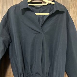 ユナイテッドアローズグリーンレーベルリラクシング(UNITED ARROWS green label relaxing)のグリーンレーベルリラクシング　シャツワンピース(ネイビー)(ひざ丈ワンピース)