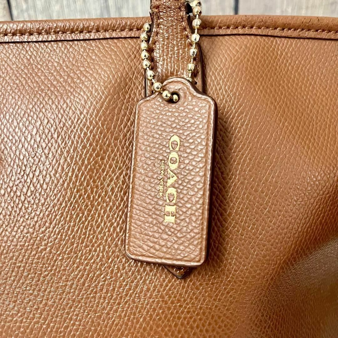 COACH - 【美品】coach コーチ シティー トートバッグ ブラウン レザー