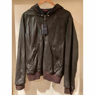 アルマーニジーンズ(ARMANI JEANS)の【新品・未使用】アルマーニ　レザー(レザージャケット)