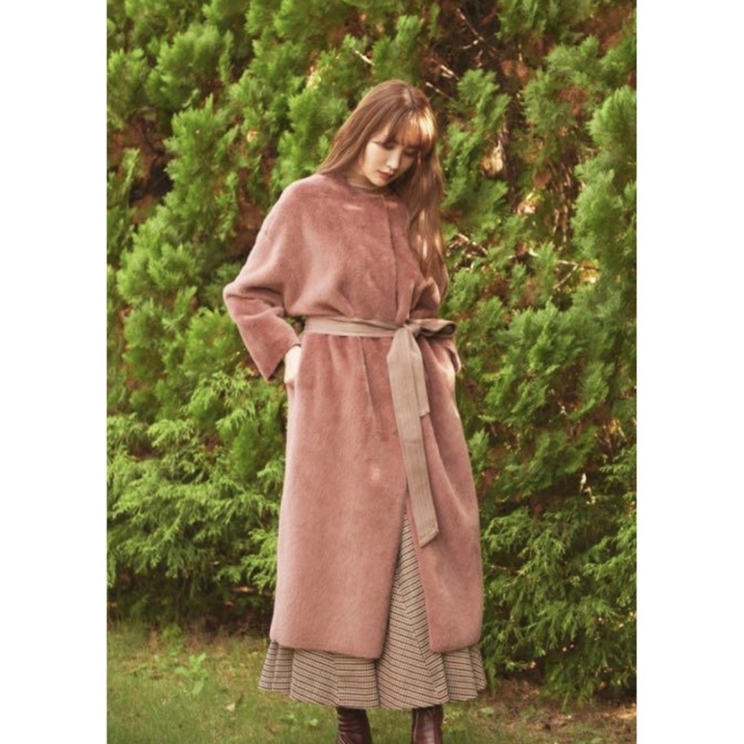 Her lip to - herlipto faux fur reversible coat roseの通販 by Her lip to - herlipto faux fur reversible coat roseの通販 by