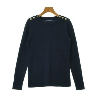 プチバトー(PETIT BATEAU)のPETIT BATEAU プチバトー ニット・セーター XS 紺 【古着】【中古】(ニット/セーター)