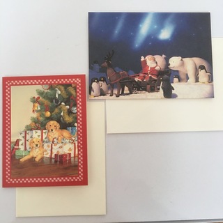 クリスマスカード　２枚セット(その他)