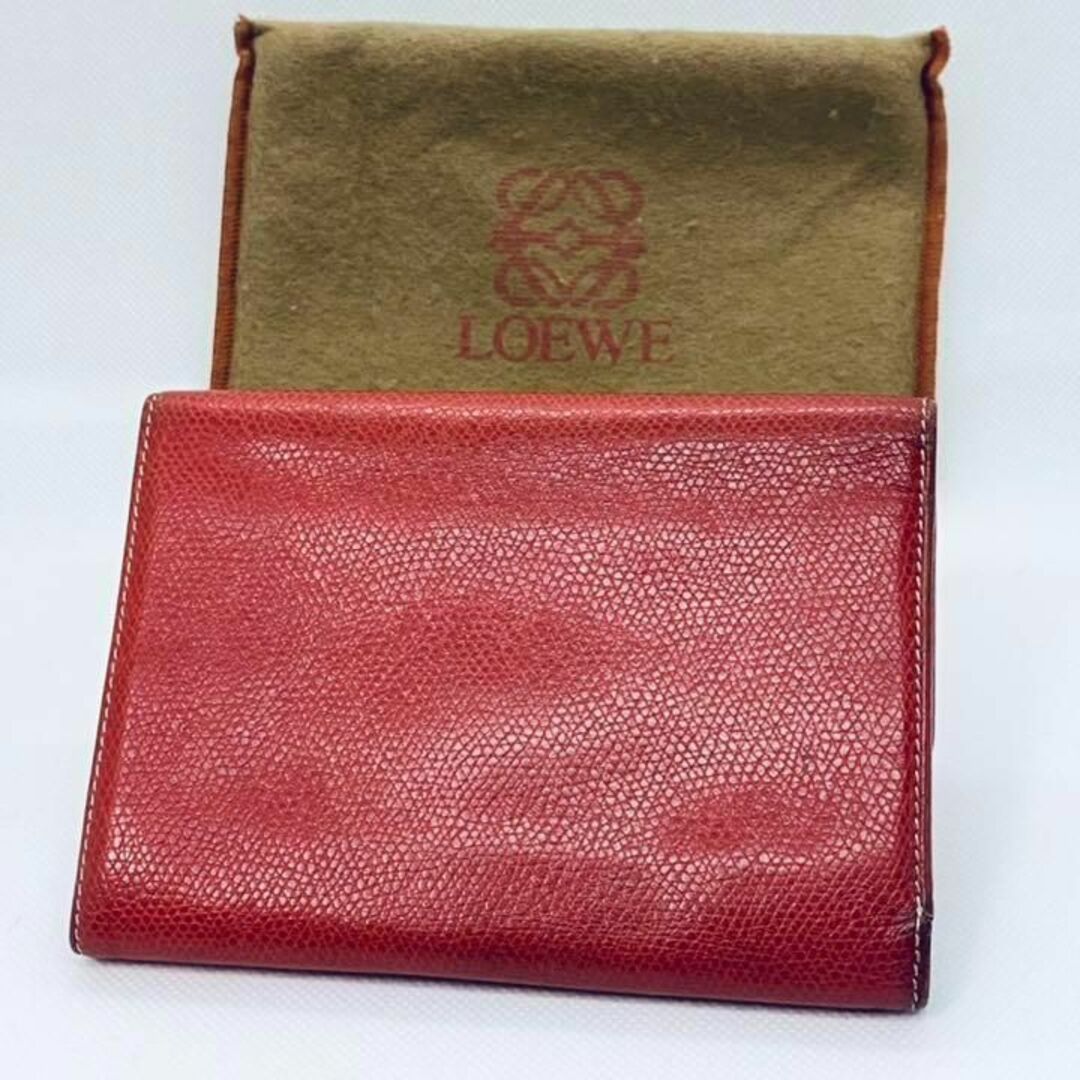 LOEWE - ロエベ レザー アナグラム 三つ折り財布 レッドの通販 by 赤犬