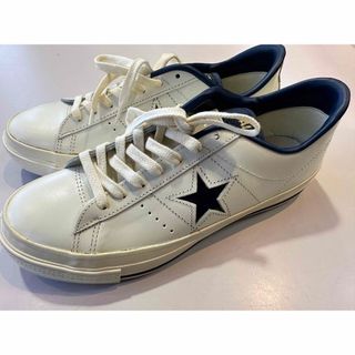 コンバース(CONVERSE)の日本製 コンバース ワンスター 白×紺 26.5センチ 新品(スニーカー)