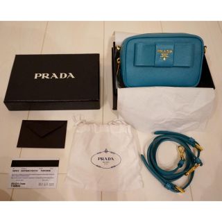 プラダ(PRADA)の最終値下げ ♡定価12万 PRADA サフィアーノ リボンショルダーバッグ ♡(ショルダーバッグ)