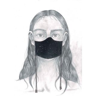 ザラ(ZARA)のdisemBySiiK Embroidery Lace Mask BLACK(その他)