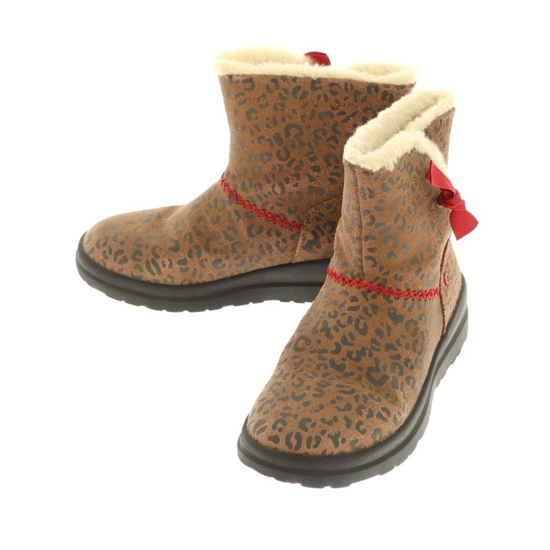 UGG(アグ)の【中古】アグ UGG W I HEART KNOTTY レオパード柄 ムートンブーツ ブラウン【サイズ6】【レディース】 レディースの靴/シューズ(ブーツ)の商品写真