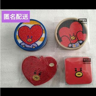 ビーティーイシビル(BT21)の【BT21】匿名配送 BTS TATA スパークスポーチ スパークスラウンドカン(アイドルグッズ)