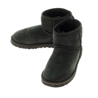 アグ(UGG)の【中古】アグ UGG クラシックミニ F19012DS ムートン ブーツ ブラック【サイズ8】【ユニセックス】(ブーツ)